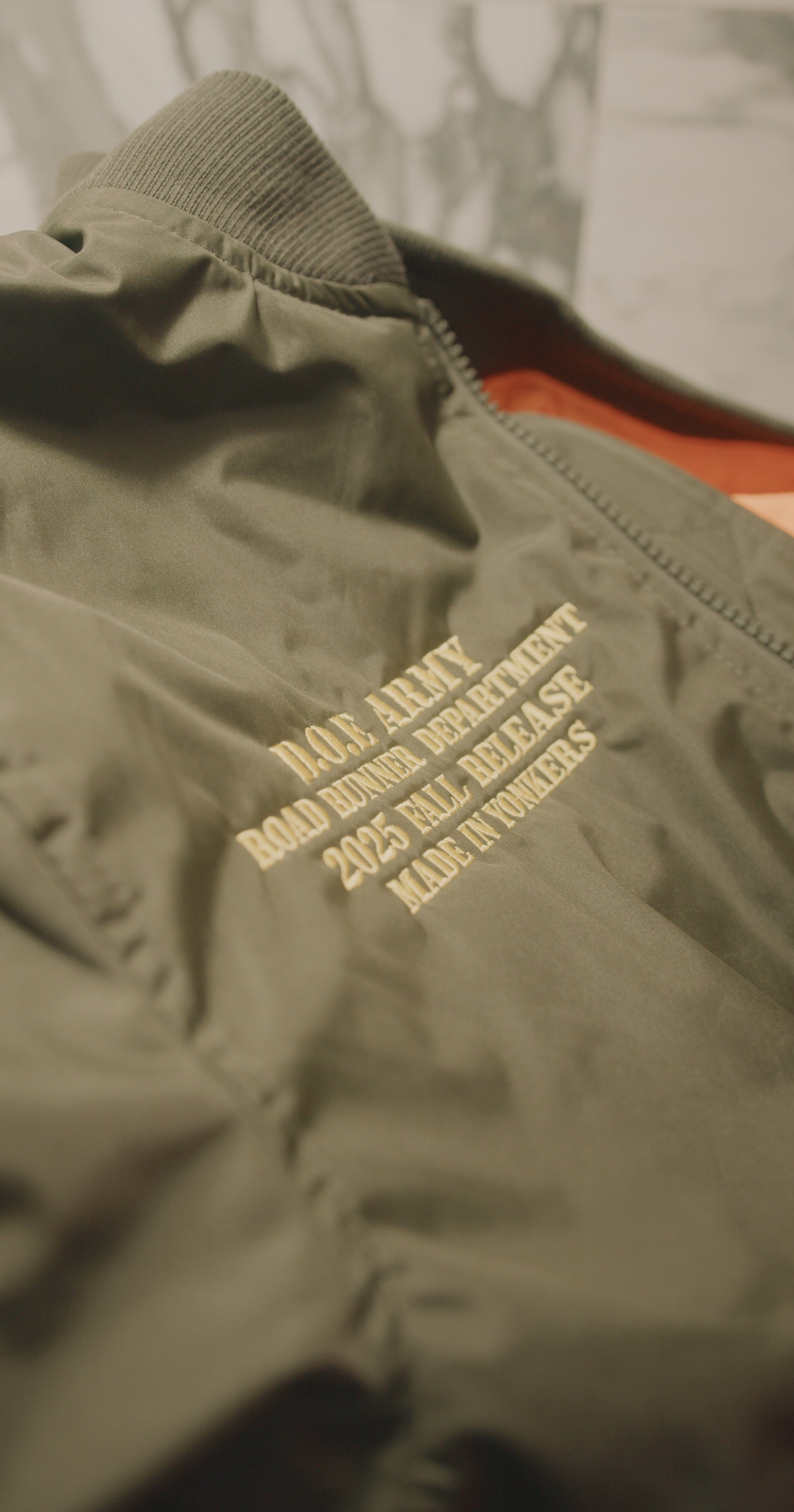 D.O.E Army Bomber Jacket